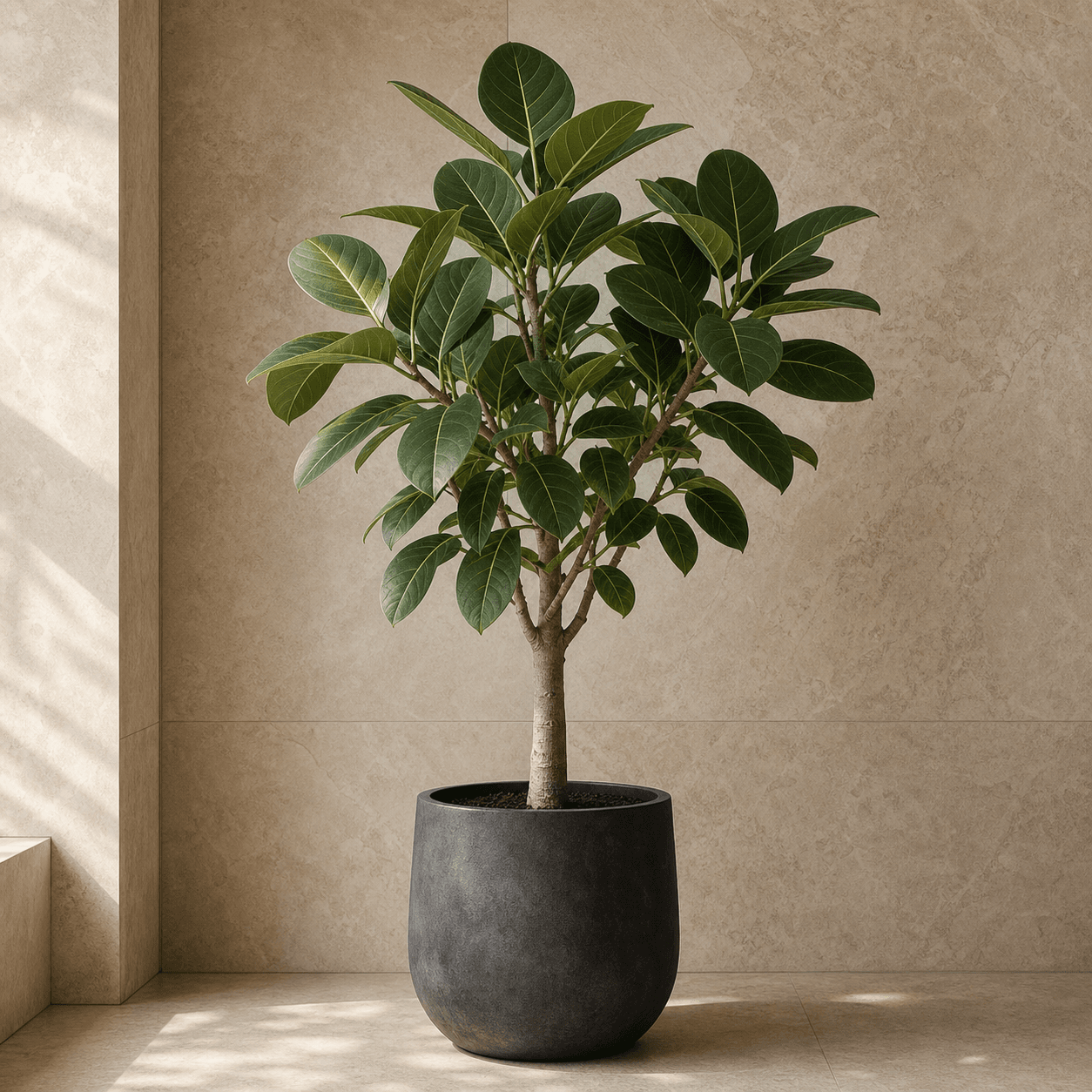 AI-generated concept of Ficus Audrey; Ficus Audrey identity requires verification