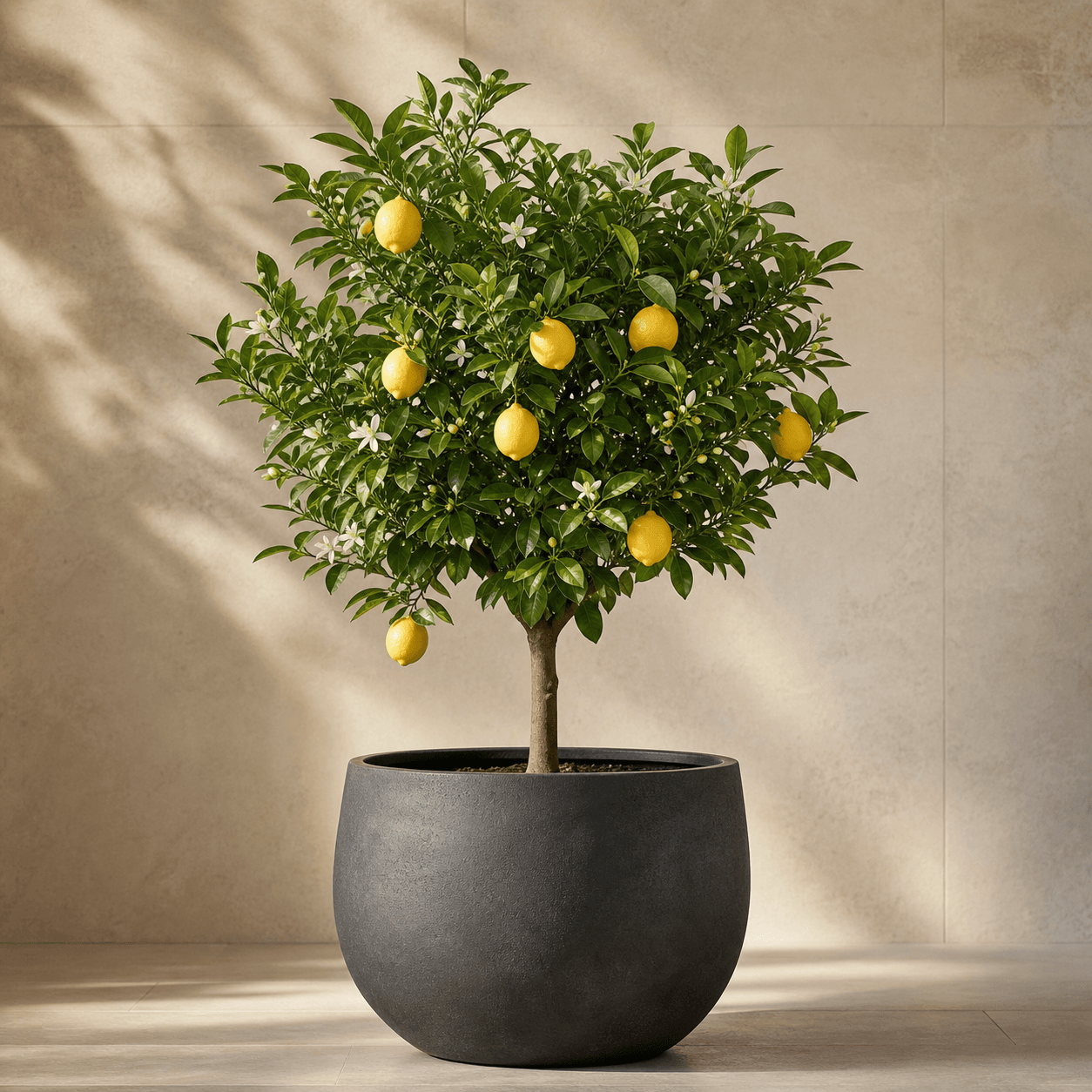 AI-generated concept of Meyer Lemon; Meyer Lemon identity requires verification