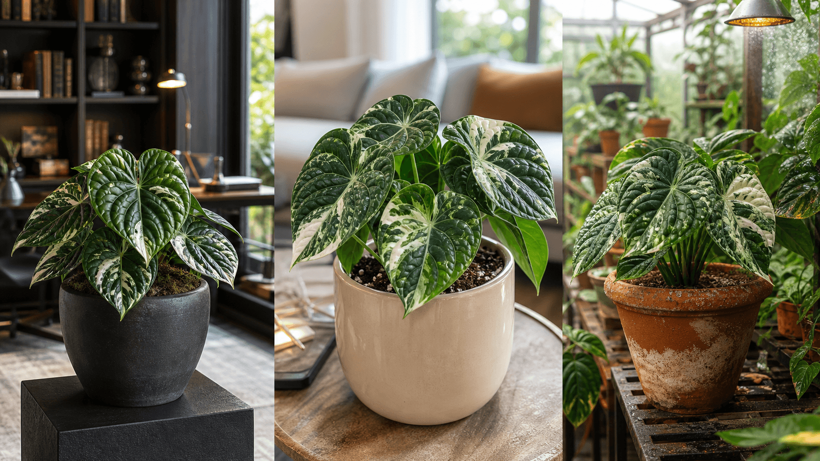 Albo Marble Luxurians Anthurium (Anthurium luxurians ‘Albo Marble’)